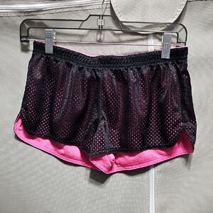Reversable Black and Pink Mesh Shorts